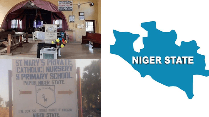 Eruku church and St. Mary’s Catholic Church, Niger State’s logo