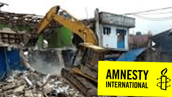 Amnesty International and scene of Oworonshoki demolitions
