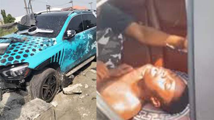 Peller in crashed car