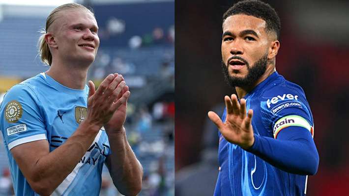 Erling Haaland and Reece James