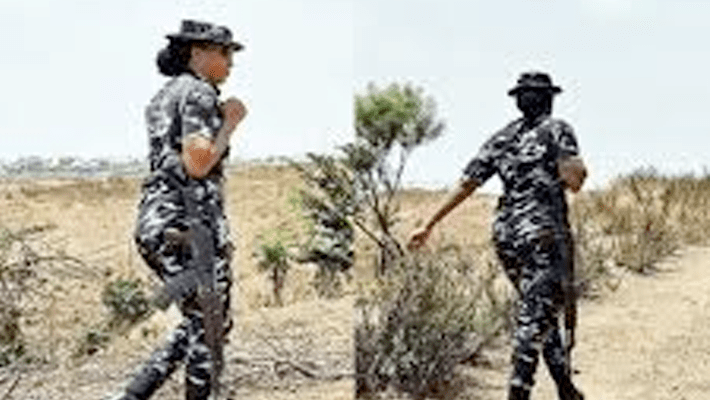 Female cops with guns