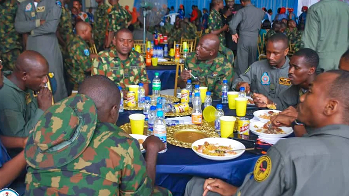 Nigerian Air Force frontline troops