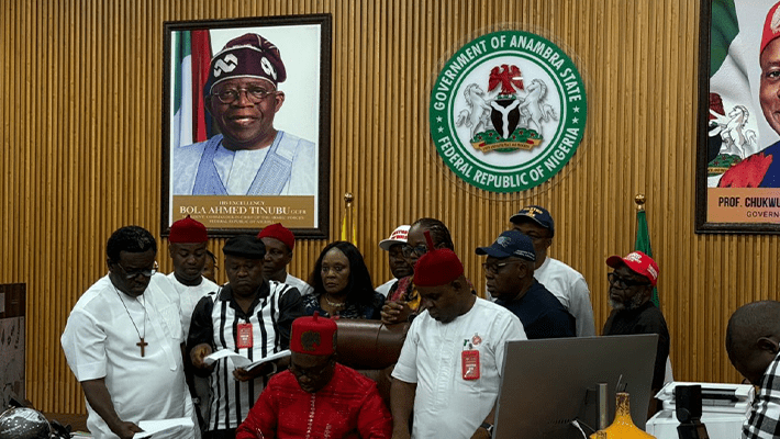 Governor Charles Chukwuma Soludo of Anambra State and Zamfara Governor Dauda Lawal