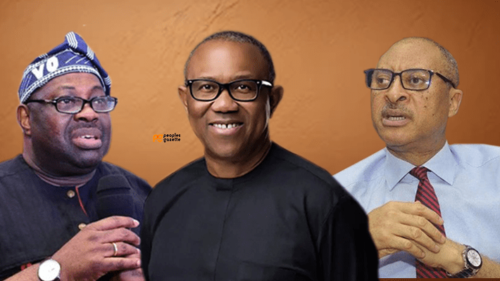 Dele Momodu, Peter Obi and Pat Utomi
