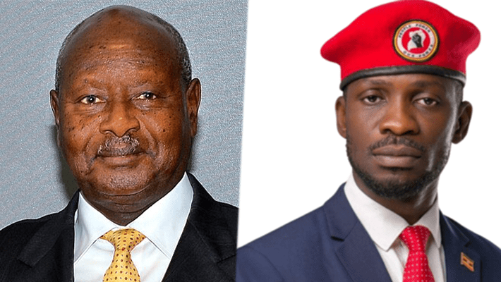 Museveni and Bobi Wine