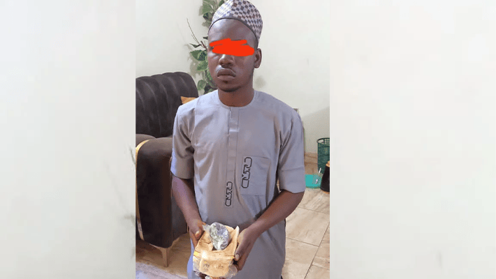 20-year-old man for allegedly attempting to smuggle Indian hemp in a loaf of bread