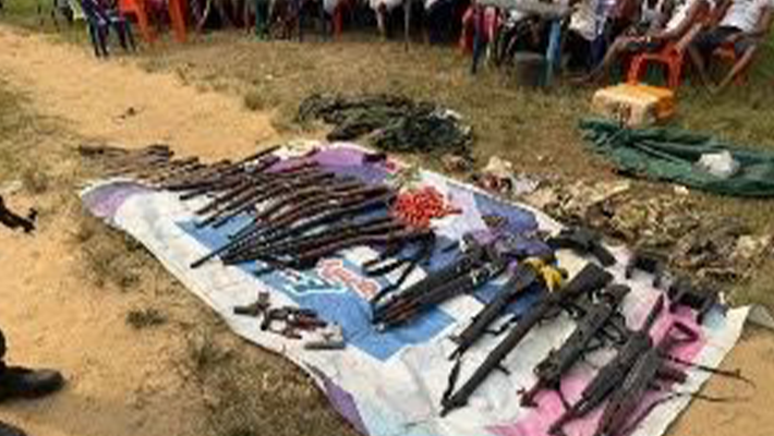 arms, ammunition and other items, were also voluntarily surrendered