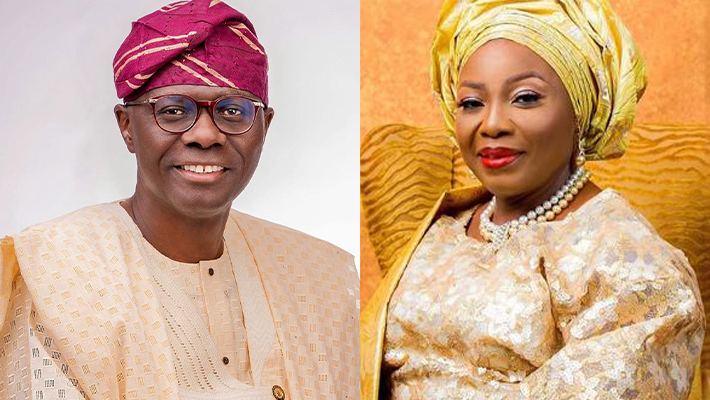 Sanwo-Olu and Sarah Sosan