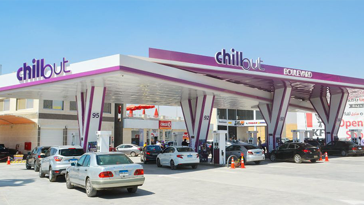 Filling station in Egypt