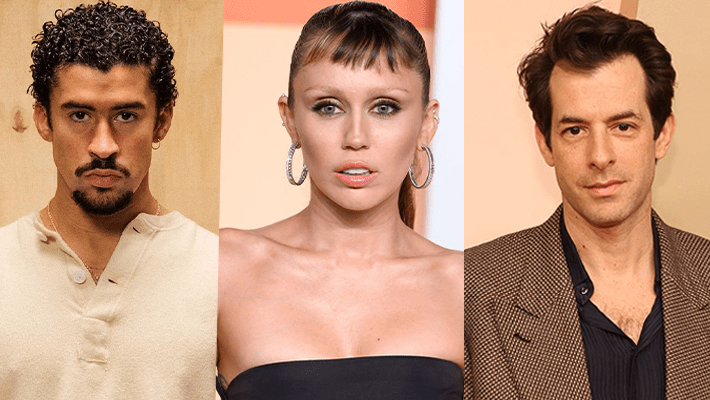 Bad Bunny, Miley Cyrus, Mark Ronson