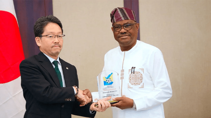 Nyesom Wike,Japanese ambassador to Nigeria, Suzuki Hideo