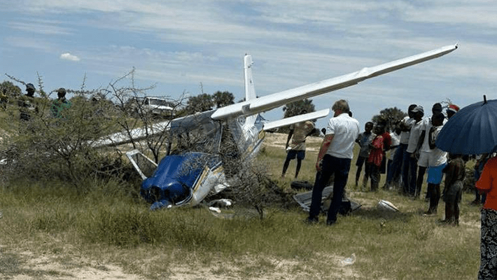Light plane crash in Namibia