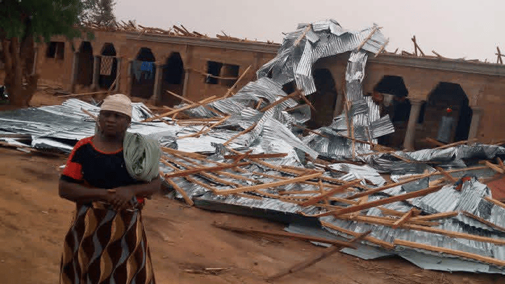 windstorm affected several houses