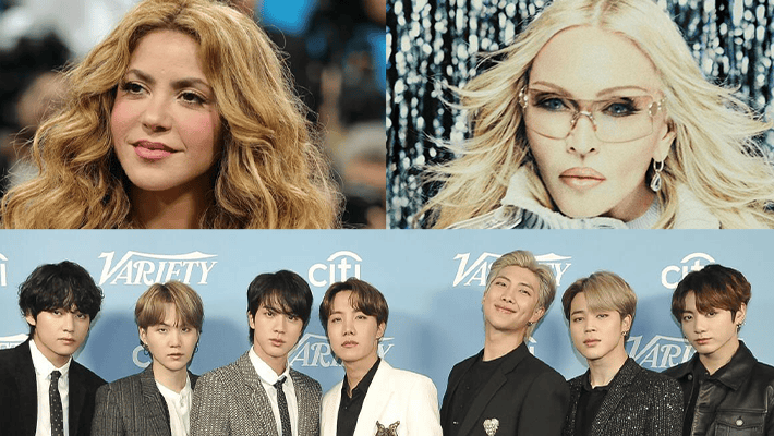 Shakira, Madonna, BTS