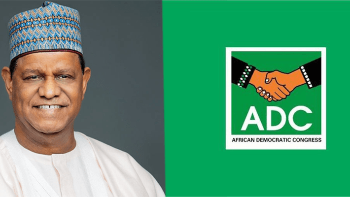 Mohammed Hayatu-Deen and ADC logo.