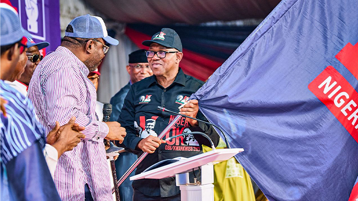 Obi with NDC chieftains