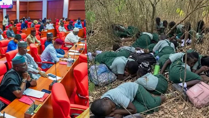 Senate in a session and Oyo hostages.