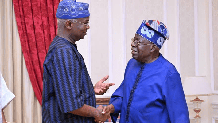 President Bola Tinubu and former Lagos State Governor and ex-Minister of Works, Power and Housing, Babatunde Fashola,