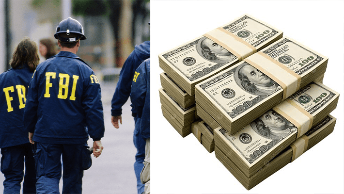 FBI agents, stash of dollars