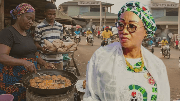Akara seller and Remi Tinubu