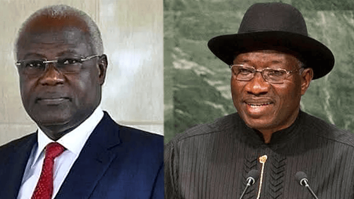 Ernest Koromaand President Goodluck Jonathan