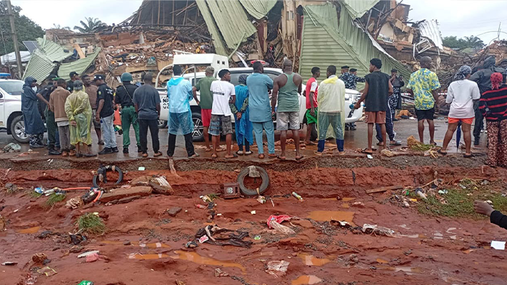 Collapsed Anambra building