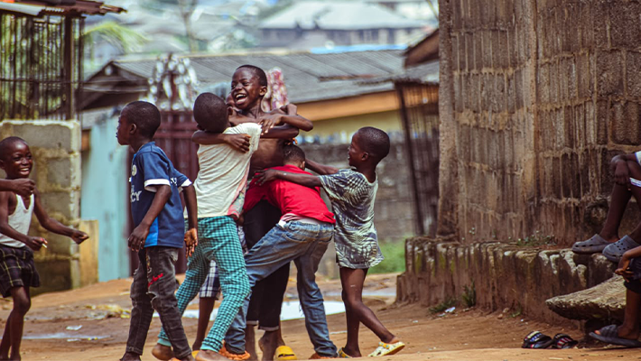 Kids playing in Kaduna