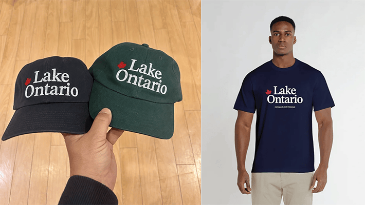 Canadian clothing line launches T-shirts, hats of "Lake Ontario