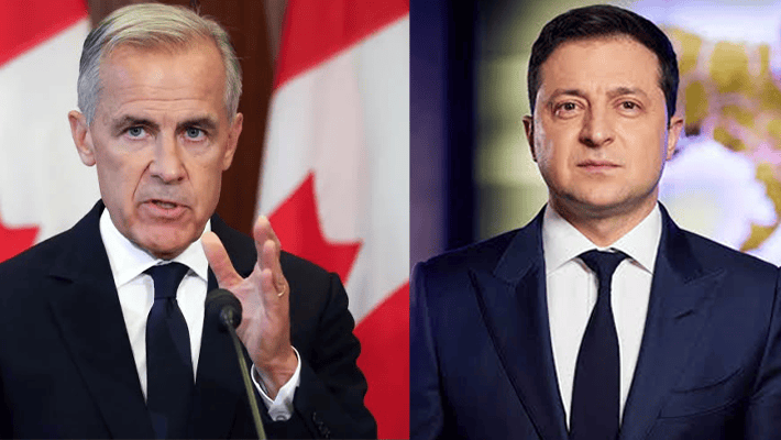 Mark Carney and Volodymyr Zelenskyy