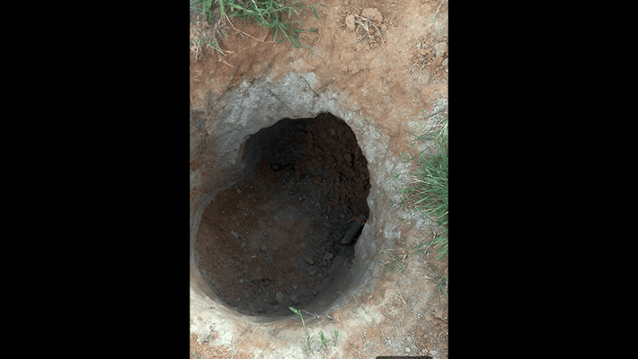Plateau mining pit