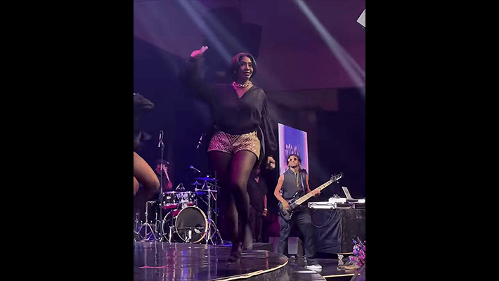Tiwa Savage performing