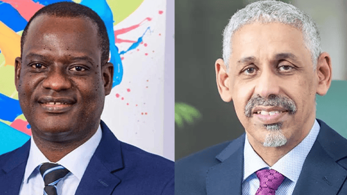 finance minister Taiwo Oyedele and AfDB president Sidi Ould Tah