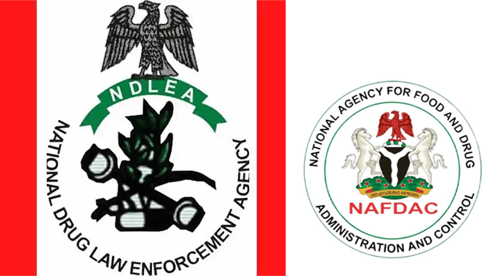NDLEA and NAFDAC logos
