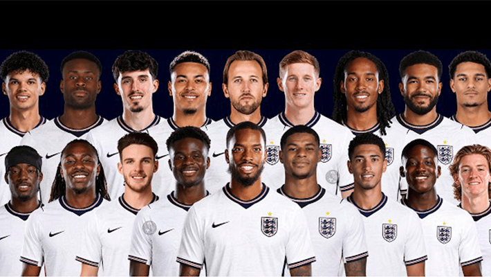 Three Lions’ World Cup photoshoot