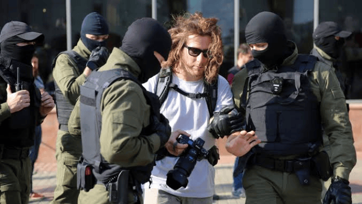 Arrested journalist