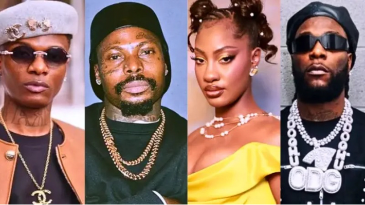 Wizkid, Asake, Tems and Burna Boy