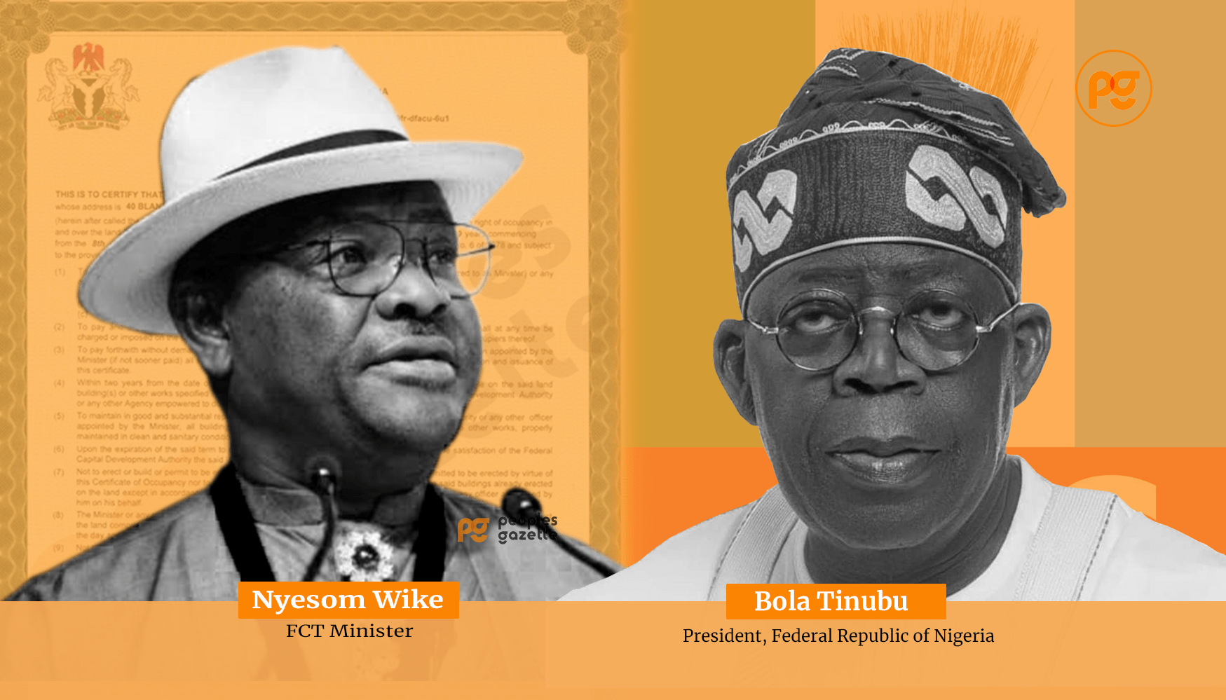 Nyesom Wike and President Bola Ahmed Tinubu