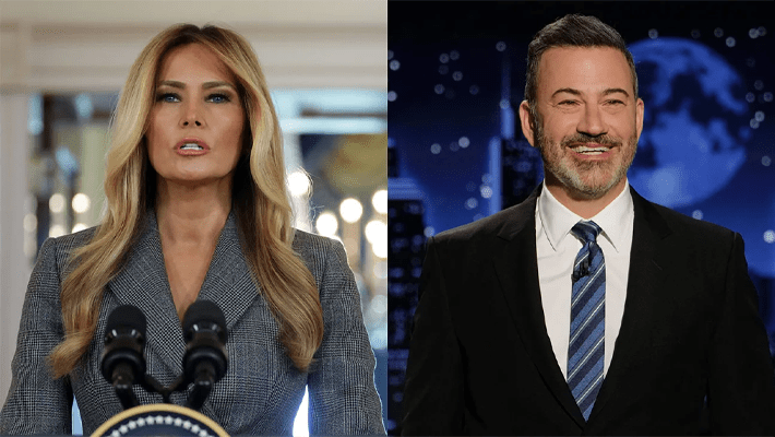 Melania Trump and Jimmy Kimmel