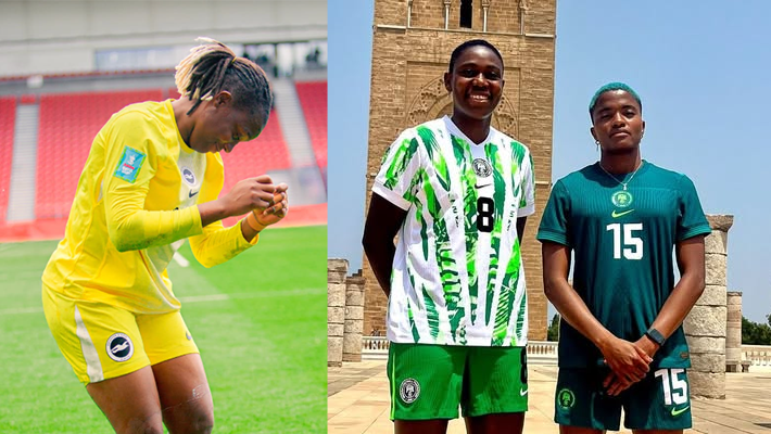Chiamaka Nnadozie, Asisat Oshoala and Rasheedat Ajibade