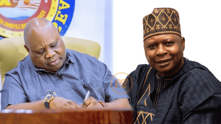 Governor Ademola Adeleke and Tanimu Turaki