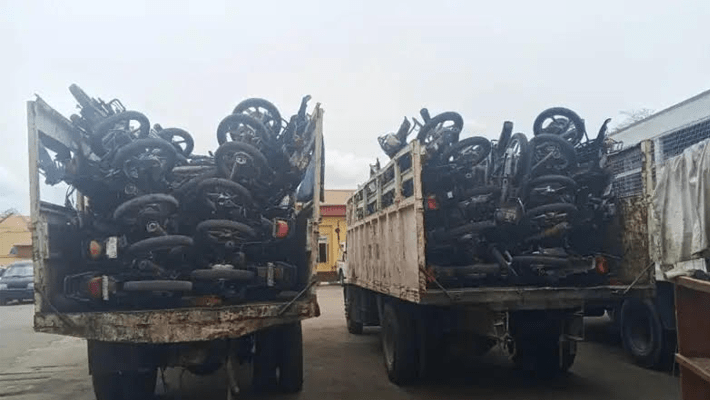 Lagos task force impounds 70 motorcycles