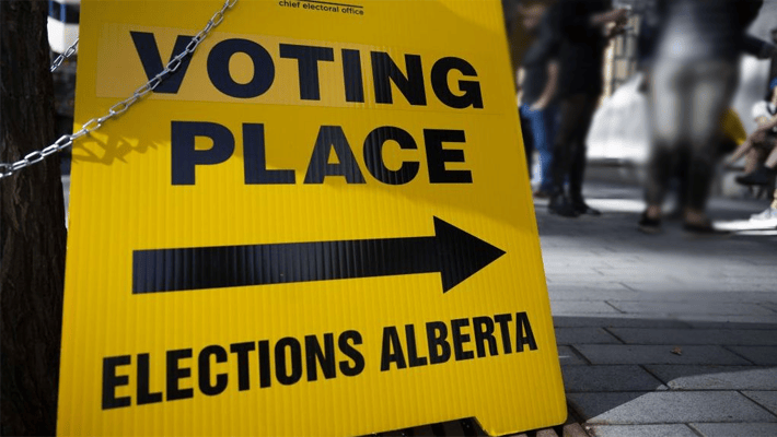 Voters in Alberta