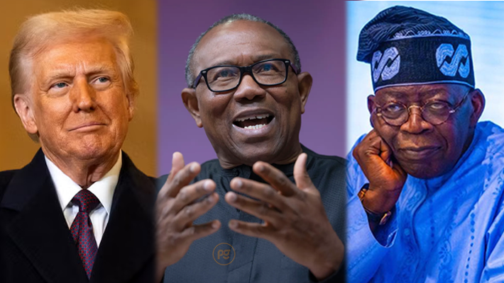Donald Trump, Peter Obi, Bola Tinubu