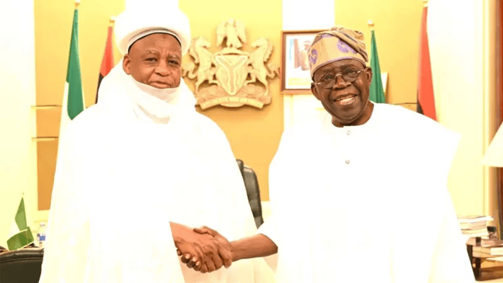 President Bola Tinubu and Sa’ad Abubakar III