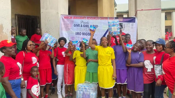 Distributed sanitary pads to 1,348 students in Imo
