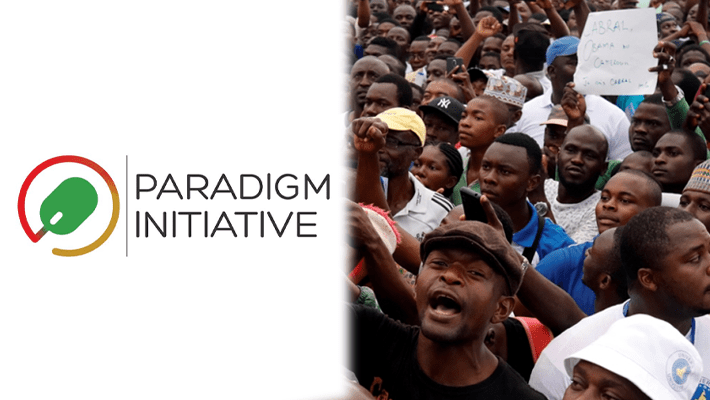 Paradigm Initiative and protesters in Cameroon