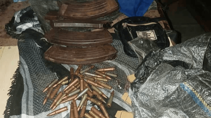 recovered magazines and ammunition