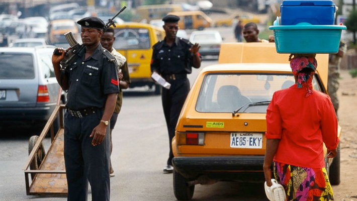 A Police checkpoint