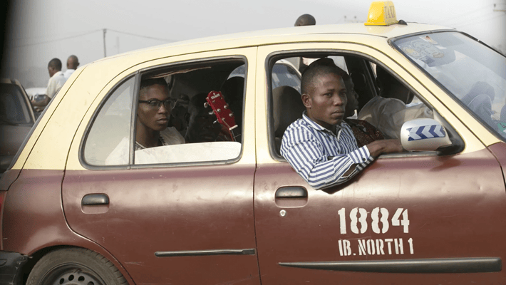 Ibadan Micra taxi.