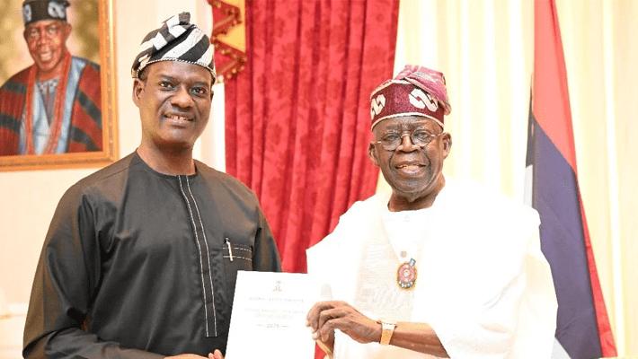 Taiwo Oyedele with Tinubu